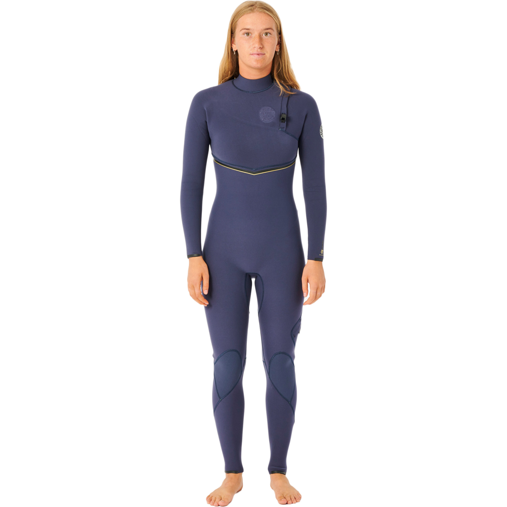 2023 Rip Curl Womens EBomb LTD 3/2mm Zip Free Wetsuit WSMYTG Slate